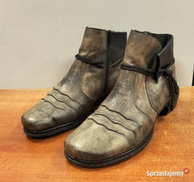 Buty Botki Damskie Rieker ocieplane 40 25.5cm dolnośląskie Wałbrzych