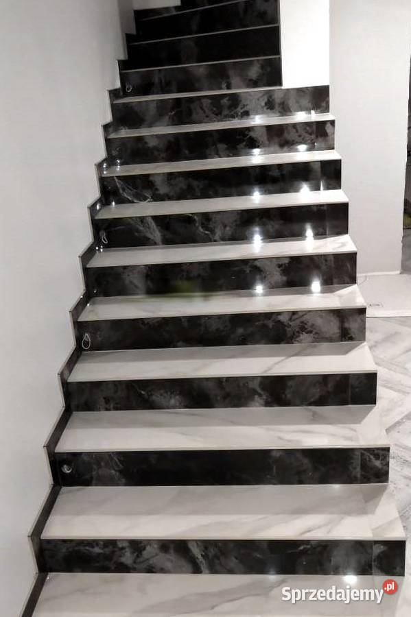 Płytki na schody CALACATTA CARRARA 100x30 Wysoki Łask