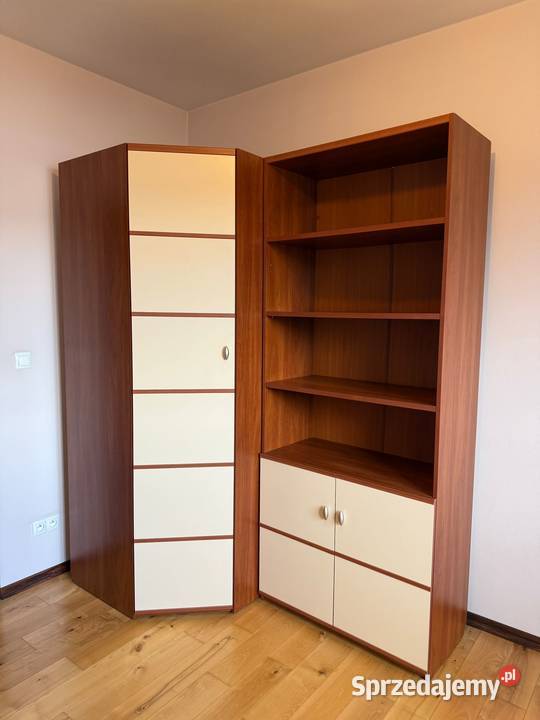 Pojemna szafa narożna z regałem Vox Piaseczno