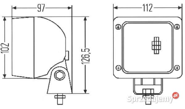 Lampa robocza kwadratowa H3 Ultra Beam małopolskie Kamionna