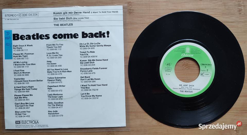 The Beatles lata 60 te single Płyty i kasety Warszawa