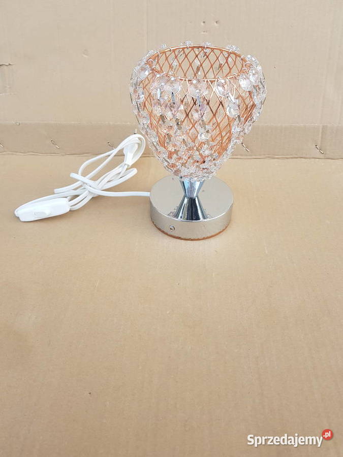 Lampa nocna stołowa TV styl GLAMOUR miedz Warszawa sprzedam