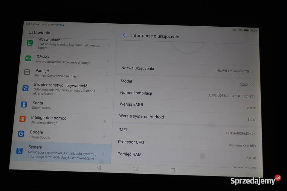 Tablet używany Huawei MediaPad T5 śląskie Dąbrowa Górnicza