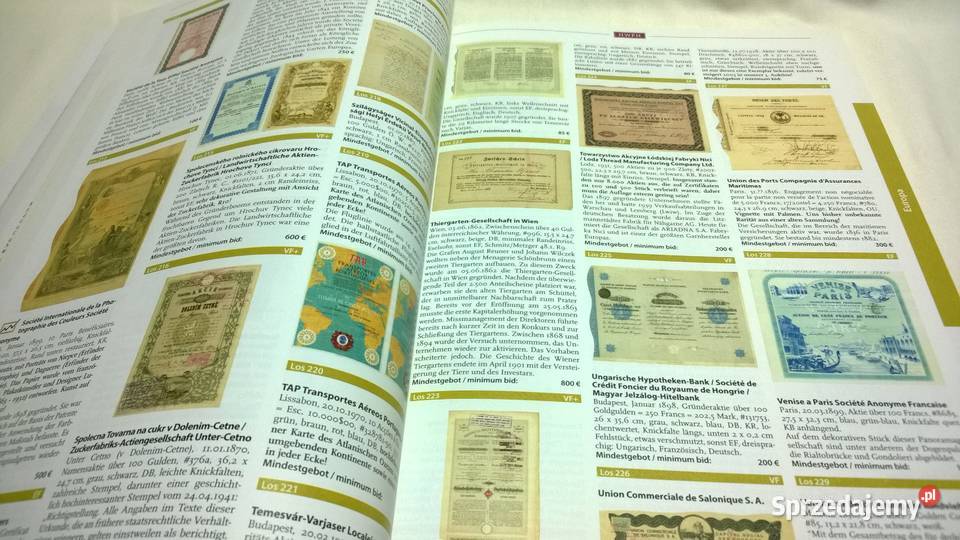 katalog aukcyjny papierów wartościowych 52 sprzedam
