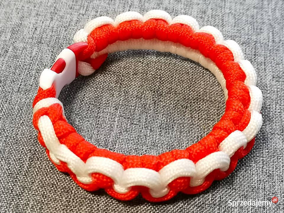 Bransoletka z paracordu splot Half Hitch świętokrzyskie Kielce