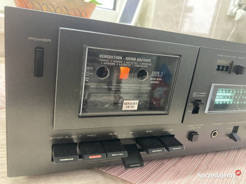 Magnetofon kasetowy Akai CS M02 made in Japan Przykona