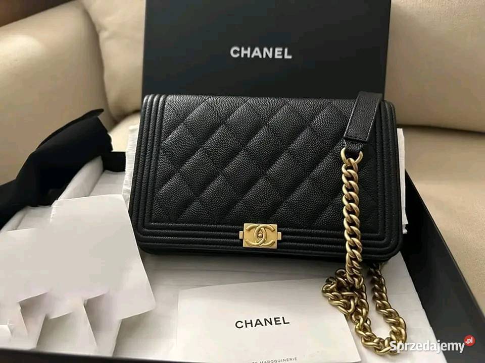 Chanel BOY WOC Czarne Kawiarnie GHW wielkopolskie Poznań