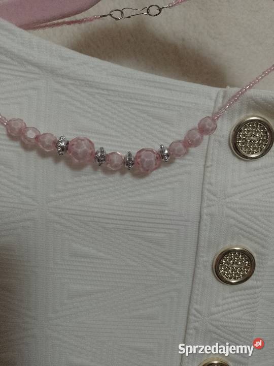 Różowy Bogato zdobiony naszyjnik korale Dla kobiet Dodatki Moda i Styl