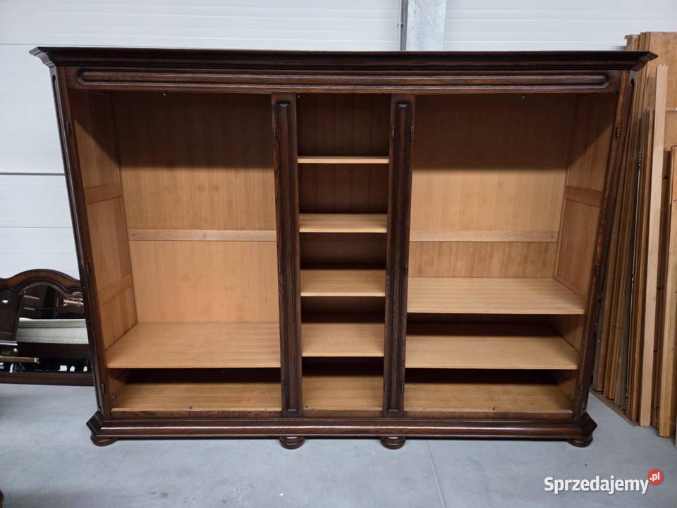 Duża dębowa szafa 290 Szafy i garderoby Sławoszewek