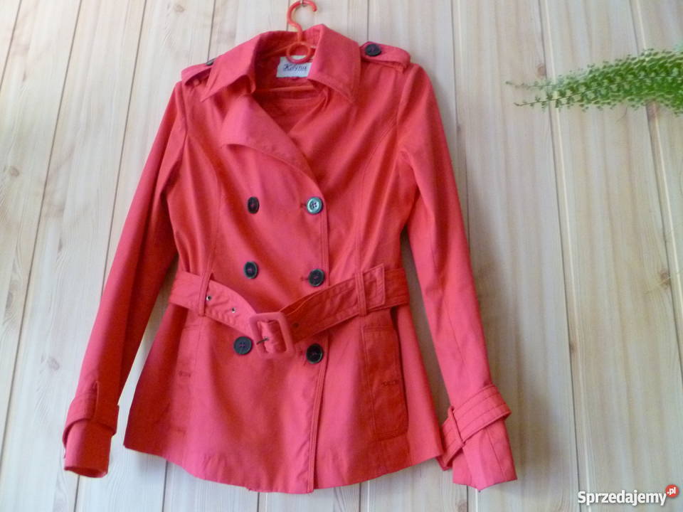 NOWY płaszcz czerwony Rozmiar 38(M) Odzież damska