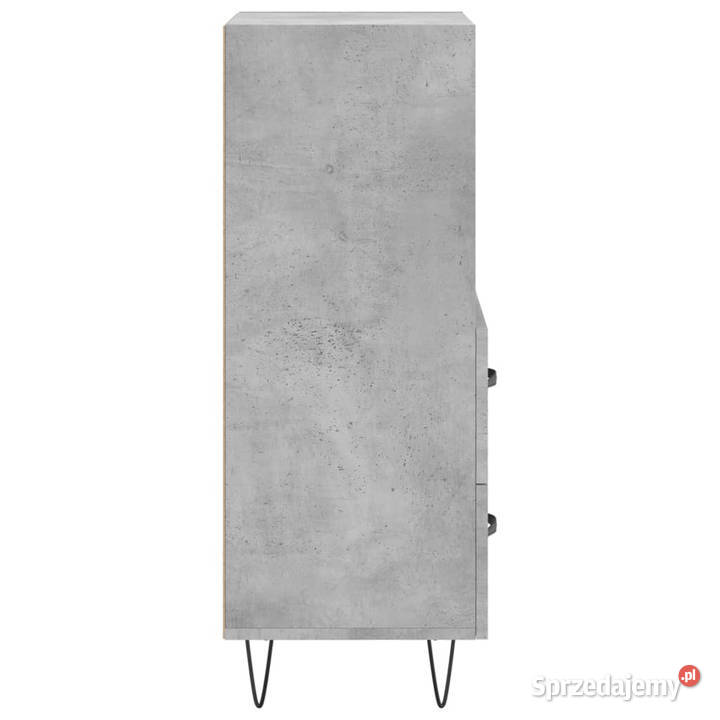 Szafka szarość betonu 345x34x90 materiał
