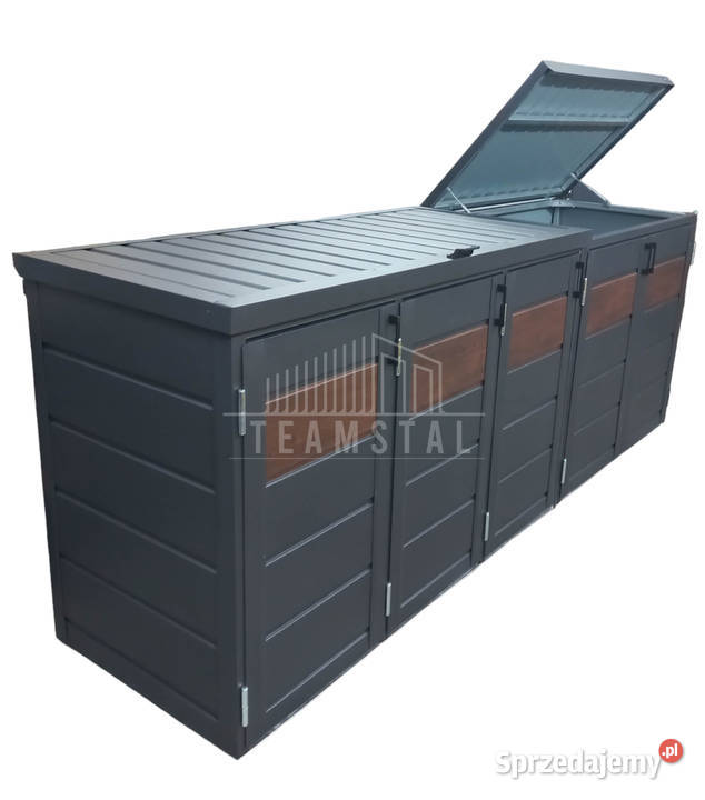 Skrzynia ogrodowa metalowa kufer 150x60x70 Sanok