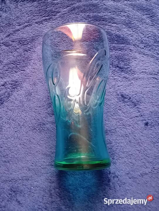 Turkusowa kolekcjonerska szklanka Coca Cola 025 wielkopolskie