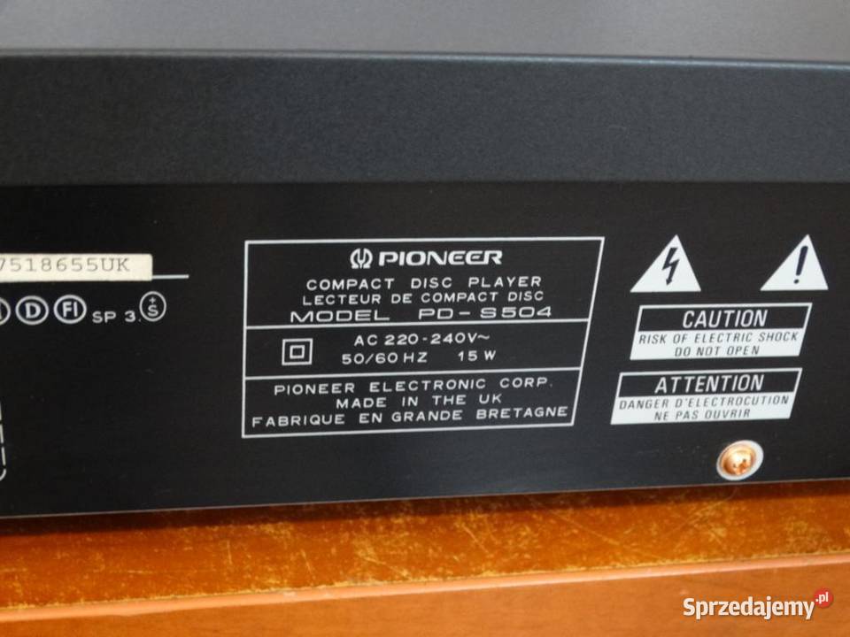 Audiofilski Pioneer PDS504 sprawny Hi End