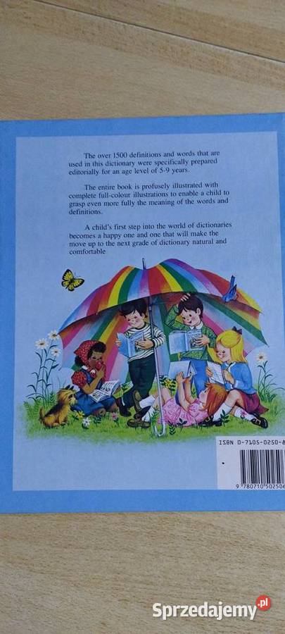 Nowy obrazkowy kolorowy słownik dzieci ISBN 0710502508 Kultura i Rozrywka Lublin sprzedam