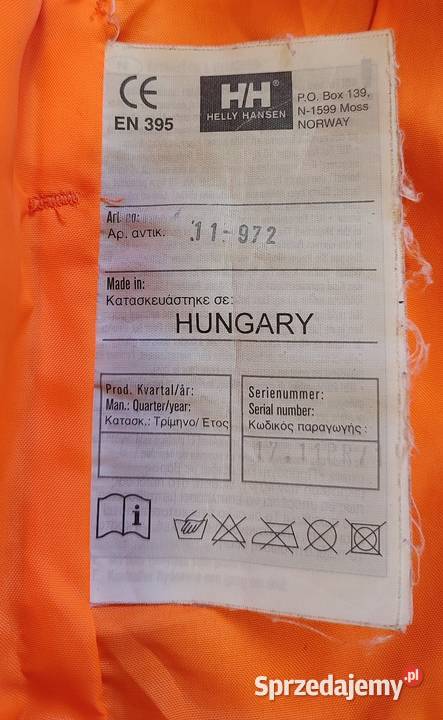 Kamizelka ratunkowa HH Helly Hansen 100 N dzieci Jasień