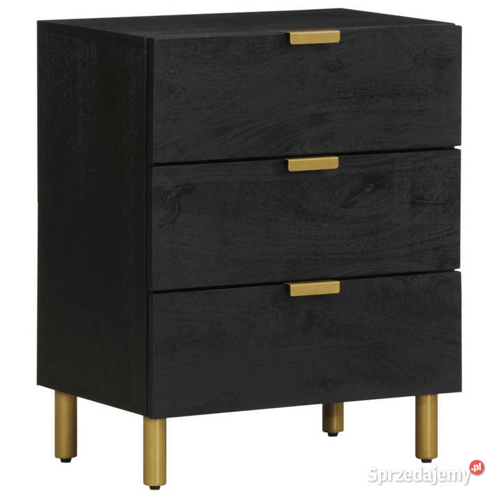 Szafka nocna czarna 50x33x62 materiał
