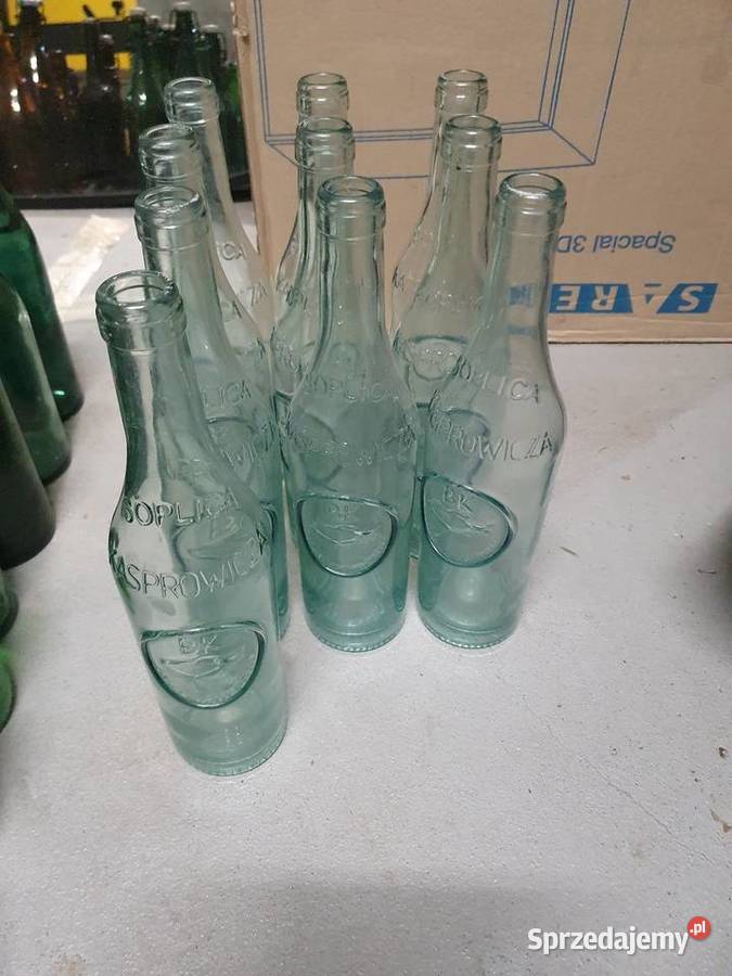 Stara butelka piwie wódce zestaw 85