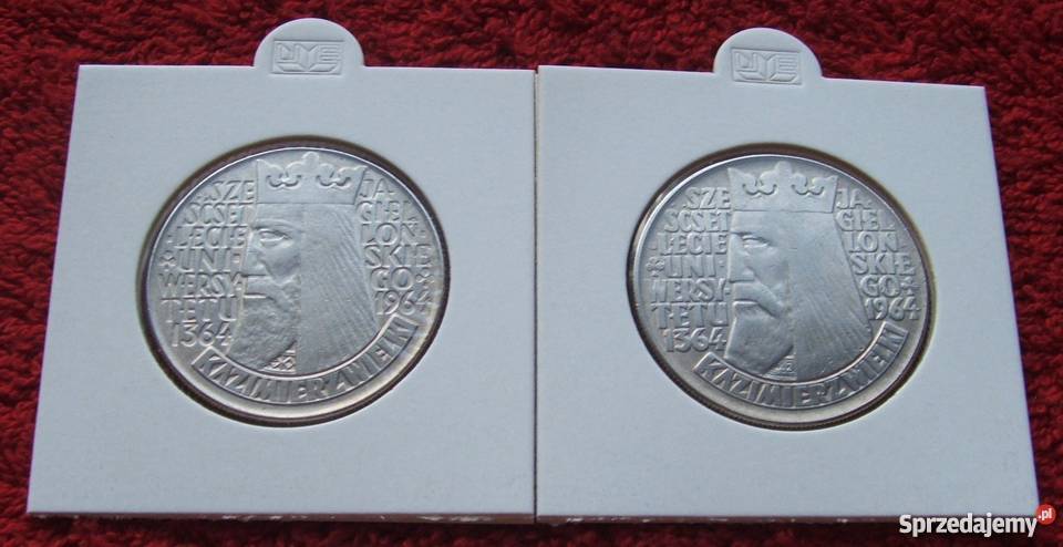 ZESTAW MONET 10 KAZIMIERZ WIELKI WKLĘSŁY WYPUKŁY Katowice sprzedam