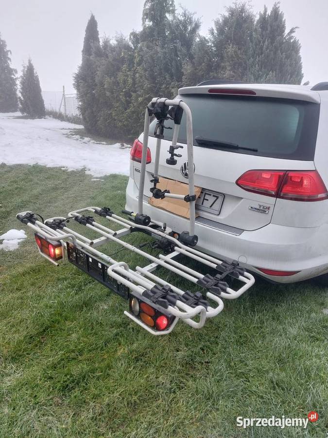 Bagażnik na 4 rowery na hak uchylny firmy MFT Zagrodno