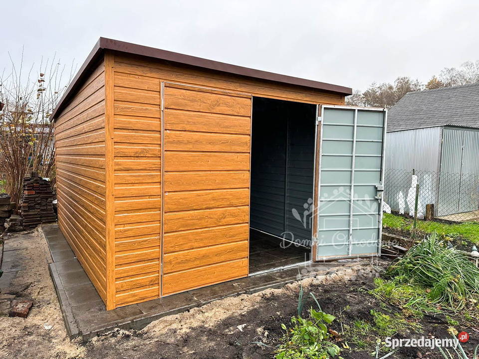 Domek Ogrodowy Schowek 4x3 Brama Dwuskrzydłowa Żnin