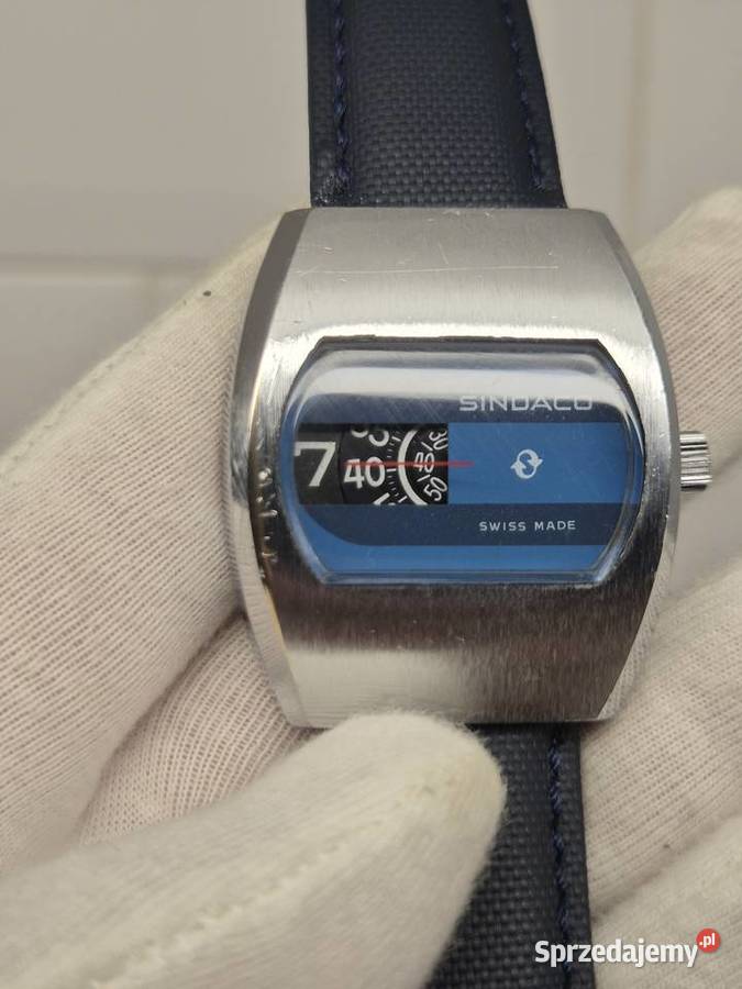Zegarek vintage Sindaco Digital Jump Hour Zegarki i Biżuteria śląskie Chorzów
