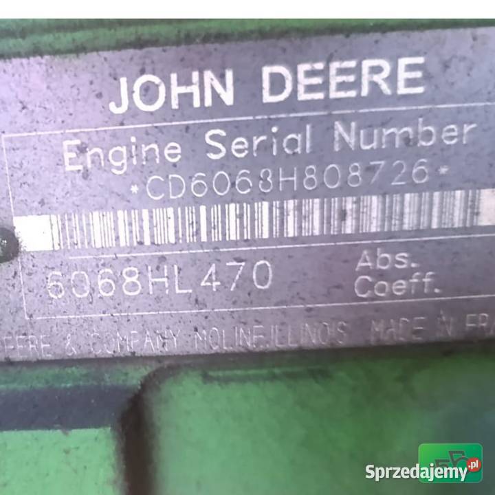 John Deere 6520 20012006r PartsCzęści Wilkowo
