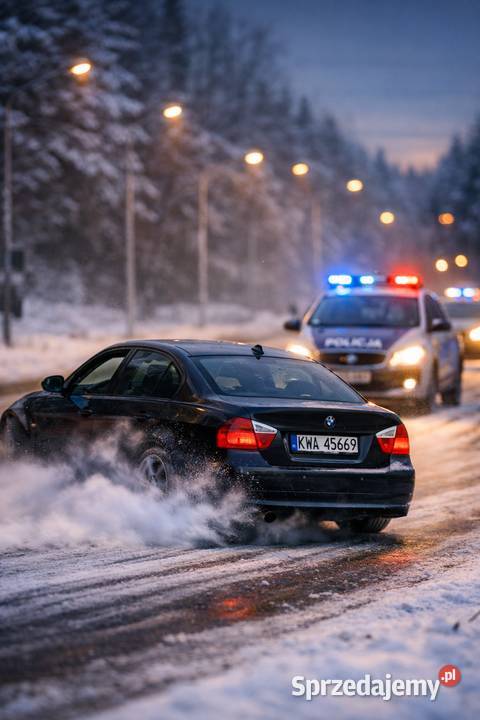 BMW e90 318i 20 benzyna czarne Nowy Targ