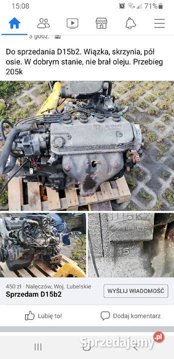 Silnik honda civic vii16 podkarpackie