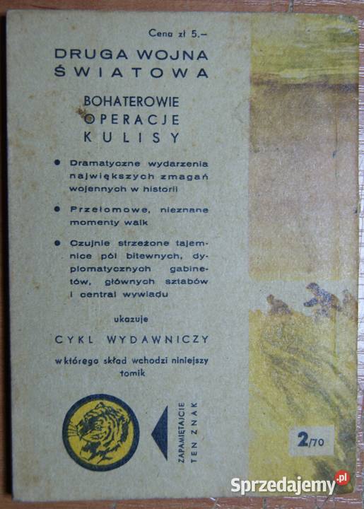 Żółty Tygrys Linia śmierci 270 Parczew sprzedam