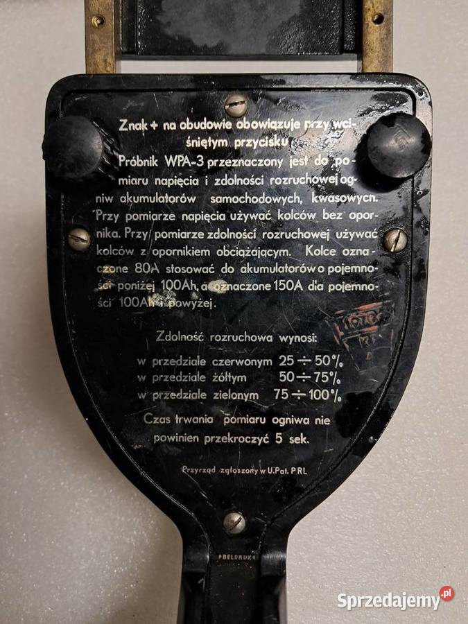 urządzenie z 1970 r do sprawdzania połączeń Sandomierz