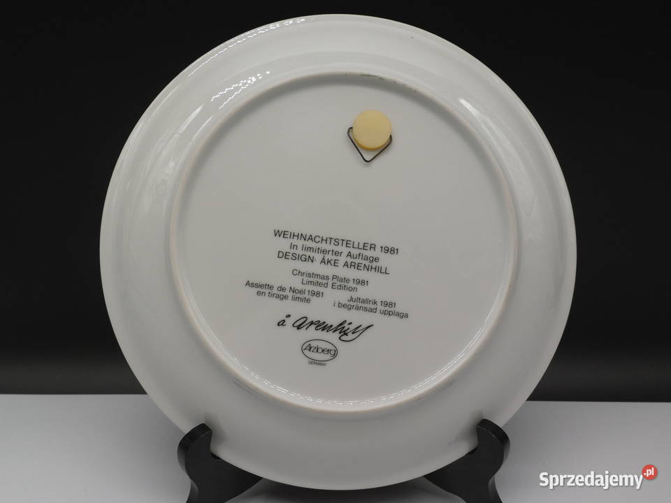 Talerzyk świąteczny kolekcjonerski Arzberg z Raszków