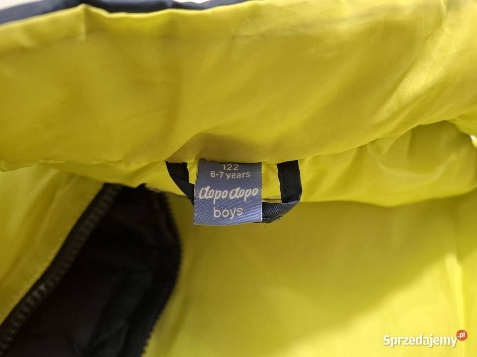 Bezrękawnik kurtka chłopięcy rozpinany granatowy Czeladź sprzedam