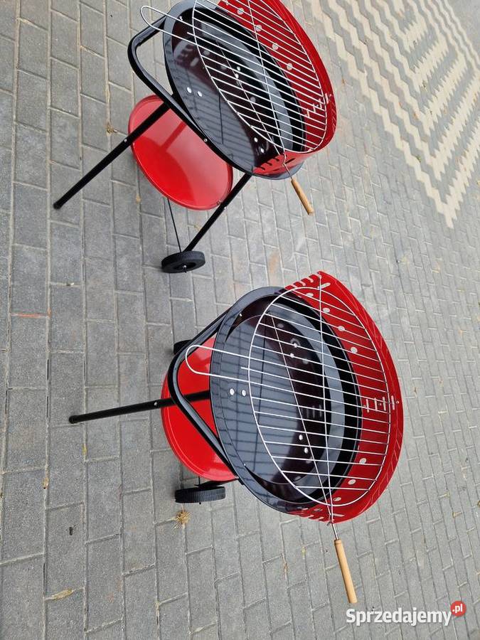 GRILL WĘGLOWY OKRĄGŁY RUCHOMY śr 44 wy73 Głogowa