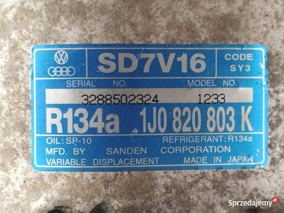 SPRĘŻARKA KLIMATYZACJI VW Golf IV 19 TDI ASZ lubelskie Chełm