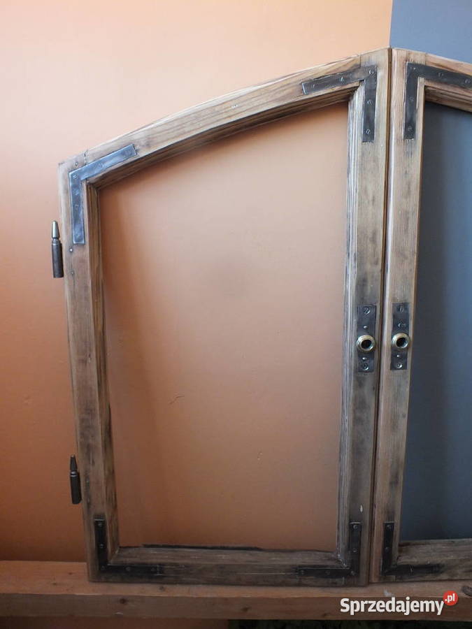 Stare okna drewnianeokoło 1920 komplet dolnośląskie Bielawa sprzedam