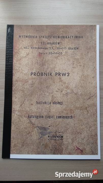 Próbnik wtryskiwaczy PRW-2  instrukcja i katalog