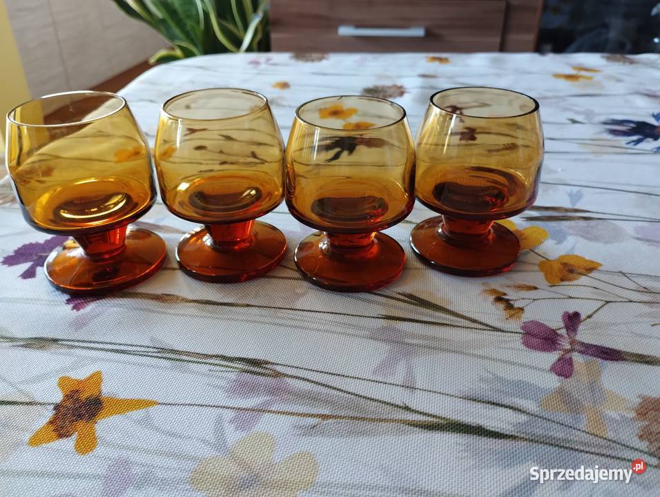 PRL kieliszki Huta Sudety Sadowski 4 Kieliszki i pucharki Kutno