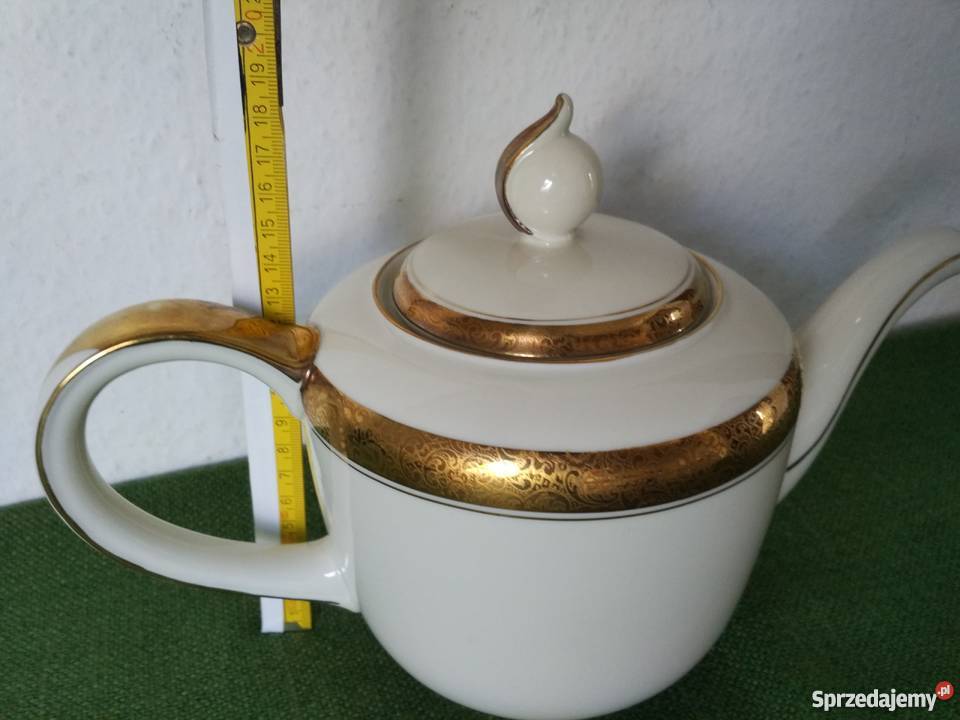 Piękny dzbanek Alka Kunst Kronach Masion złocony Ropa