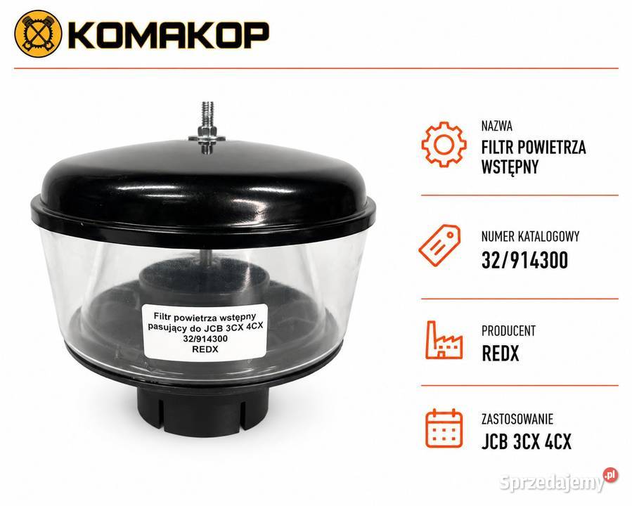 Filtr powietrza wstępny REDX 32914300 nie małopolskie sprzedam