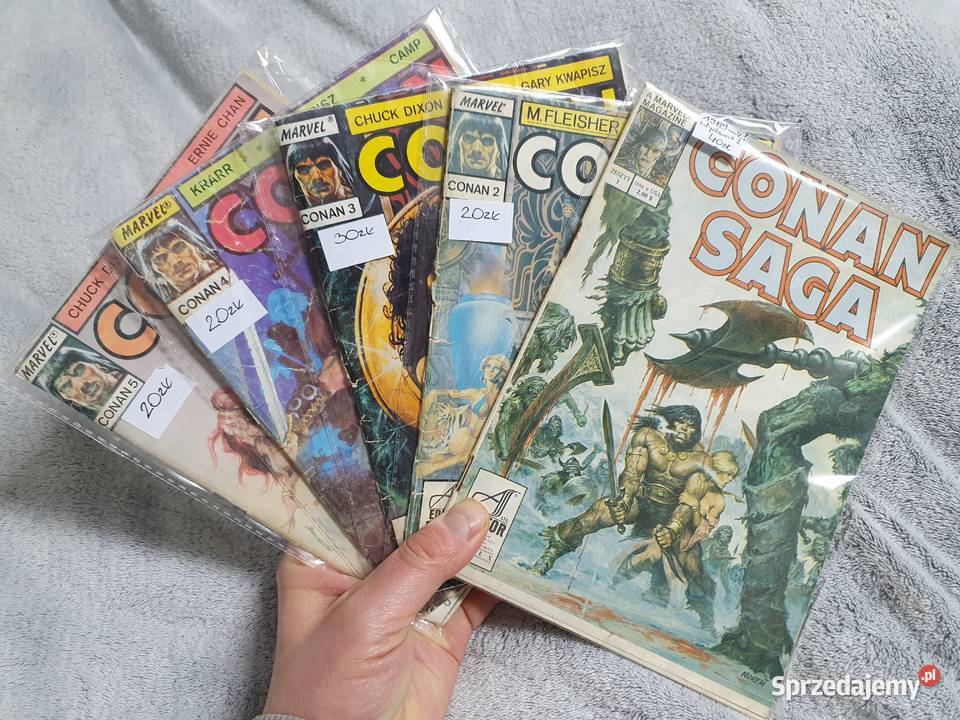 Conan Saga komplet 5 komiksów AS Editor Marvel pomorskie Gdynia