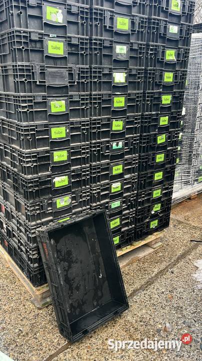 Skrzynki plastikowe 60x40 różne wysokosci Pojemniki warsztatowe Gliwice