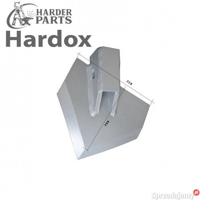 Lemiesz HARDOX S22A220B200p części do