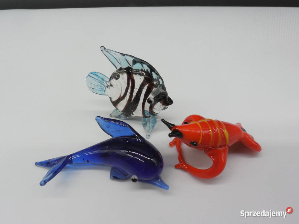 Figurki szklane miniaturki 3 Raszków