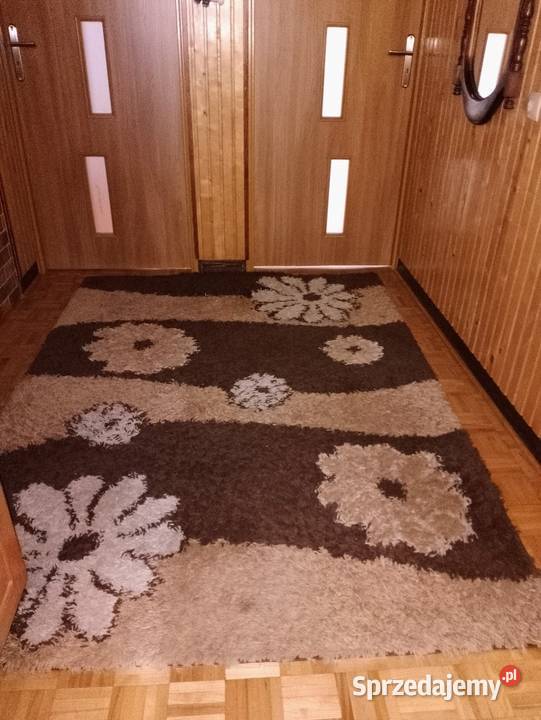 NOWOCZESNY dywan Shaggy brąz beż 160x220 salon Dywany