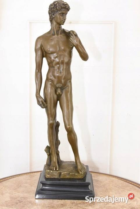 David Postać Mitologiczna Duża Figura z brązu Kraków