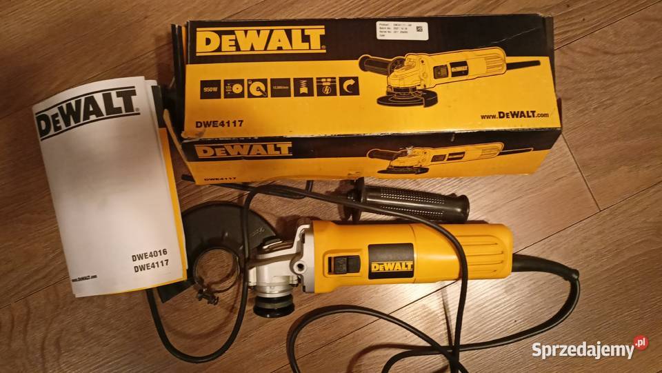 SZLIFIERKA KĄTOWA 950W 125MM DWE4117 DEWALT Toruń