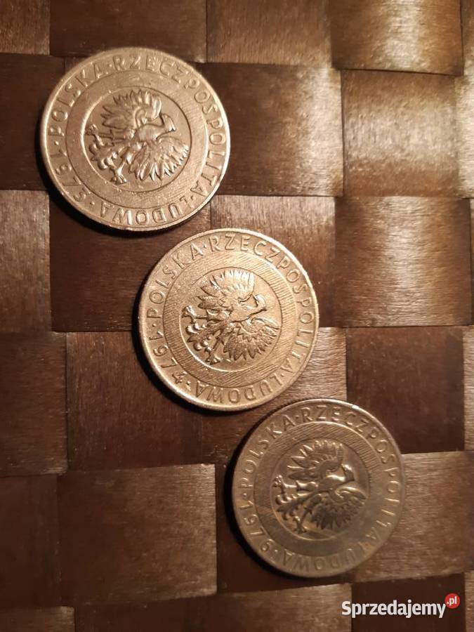 3 Monety PRLu 20 Wieżowiec i kłosy 1973 1974 Pruszków sprzedam