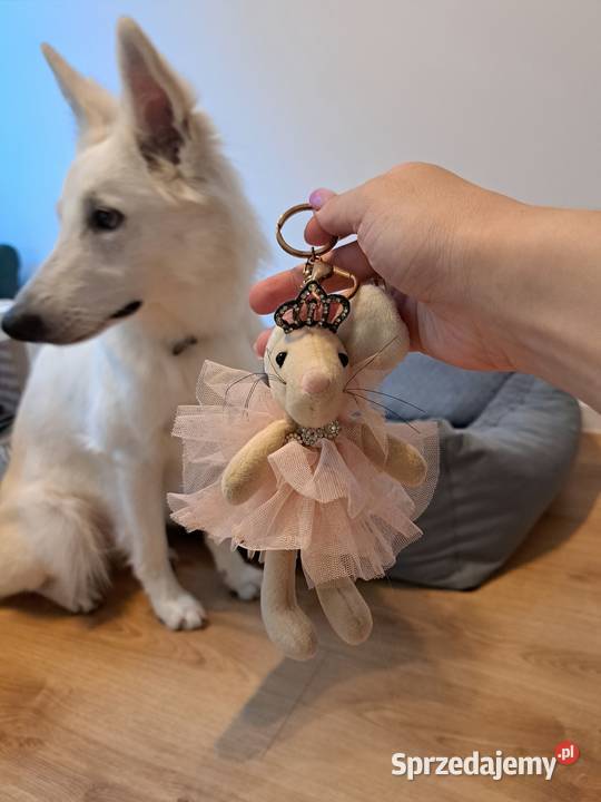 Uroczy breloczek myszka baletnica z koroną Trąbki Wielkie