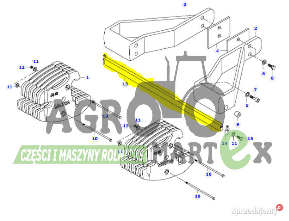 V36559800 PŁYTA BLOKUJĄCA AGCO Części zamienne dolnośląskie Wichrów sprzedam